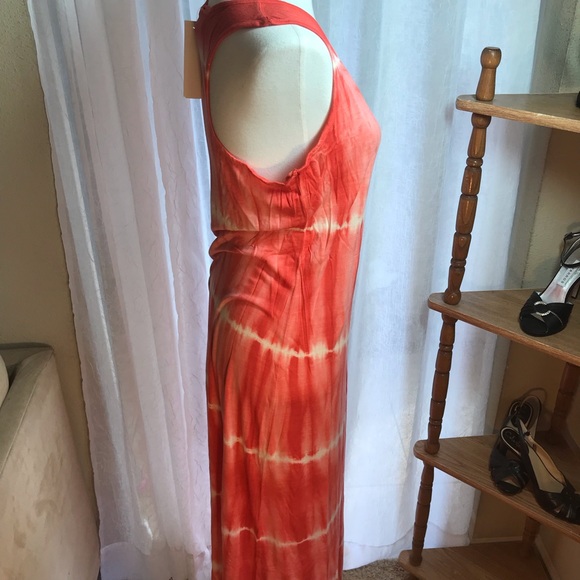 Romeo Juliet Coral Ivory Tie-Dye Tank Dress Medium - Picture 4 of 8